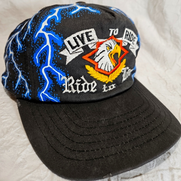 Vintage Live To Ride Snapback - Picture 3 of 10